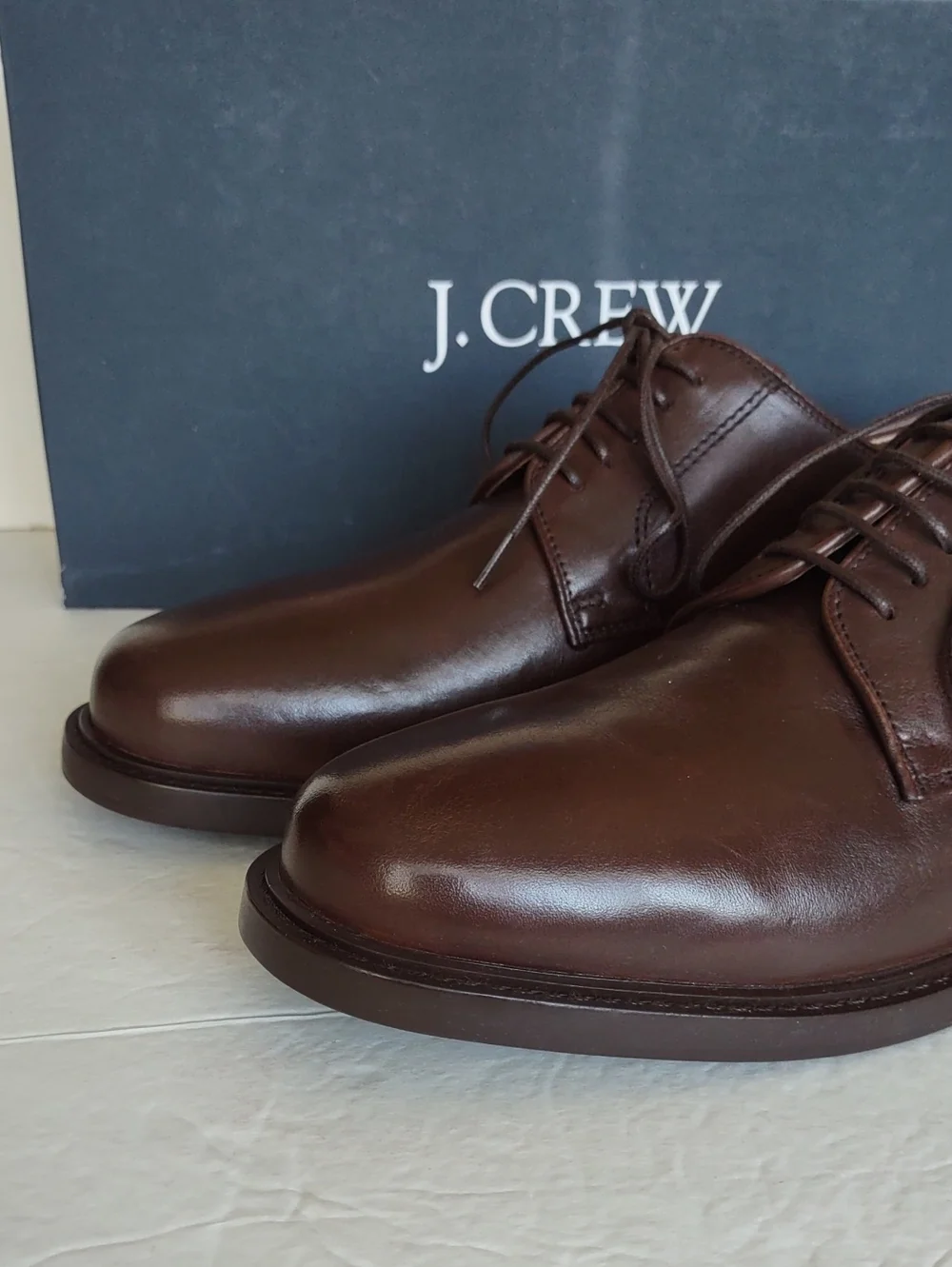 BRAND NEW J.CREW LEATHER LACE- UP